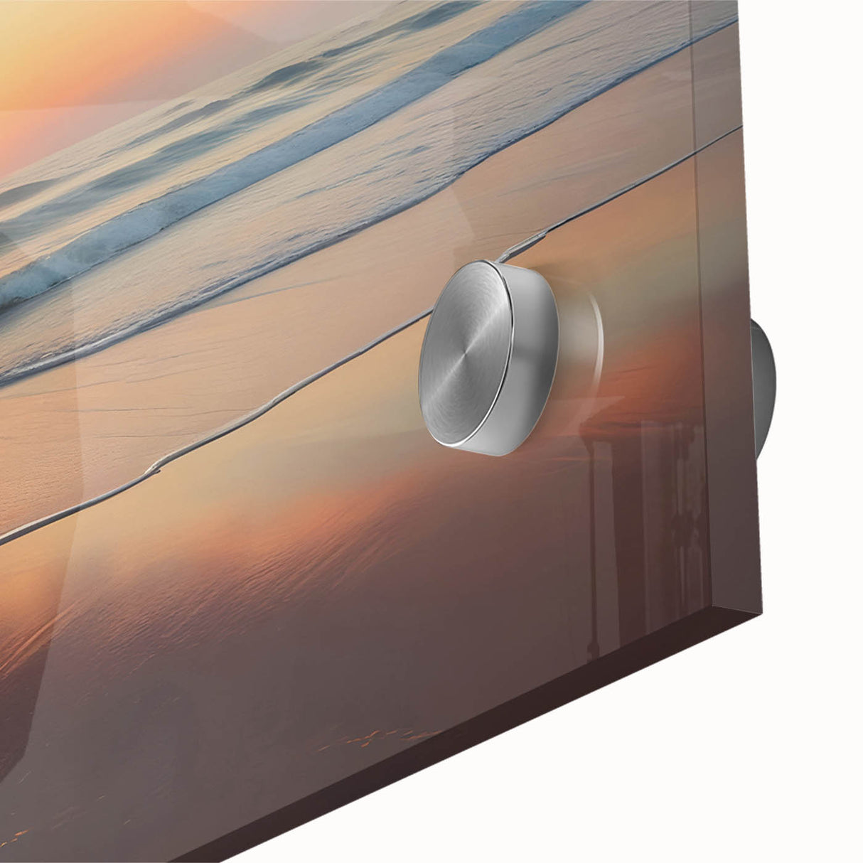Large abstract wall art featuring a Caribbean Cuba scenery in vibrant colors on acrylic glass.