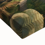 Black and white landscape art painting of a serene Puerto Rican coastline on a large stretched canvas.