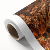 Art Deco poster of an Albanian landscape on rolled canvas, with soft pastel colors, ideal for nursery wall art.