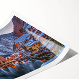 Extra large rolled print featuring line art flowers in muted earth tones, ideal for large living room wall art.