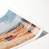 Extra large wall art featuring line art flowers in muted tones on a rolled canvas, suitable for large living room decor.