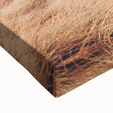 Large art of a black and white Danish landscape on stretched canvas, suited for bedroom wall decor.