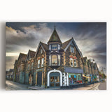 Black and white photograph of Cumbria's landscape on stretched canvas, ideal for kitchen wall art.