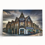 Black and white large art print of Cumbria, England, scenery on stretched canvas, ideal for kitchen wall art.