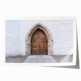 Rolled print of a serene Estonian landscape with lush greenery and floral elements, ideal for dining room wall art.