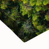 Large art of a black and white Finnish landscape painting on stretched canvas, suitable for bedroom wall decor.