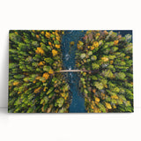 Large black and white stretched canvas of a serene Finnish landscape, ideal for kitchen wall art.