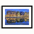 Extra large canvas featuring abstract art prints of Lyon, France in vibrant, colorful hues, ideal for living room decor.
