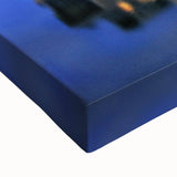 Black and white landscape art painting of Lyon on a large stretched canvas, ideal for bedroom wall decor.