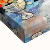 Black and white large art print of Paris landscape on stretched canvas, ideal for bedroom wall decor.