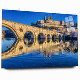 Acrylic print of a Provence landscape in soft pastel colors, ideal for bedroom or dining room decor.