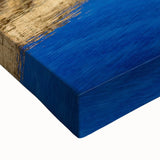 Large art depicting a black and white landscape of Provence, France on stretched canvas, ideal for bedroom wall decor.