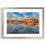 Extra large wall art featuring an abstract textured scenery of southern France in silver frame, ideal for living room decor.