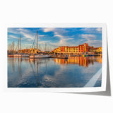 Rolled print of a South France landscape with vibrant floral elements, ideal for art wall dining room.