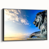 Black and white wall art of a Bavarian landscape on framed canvas, suitable for bedroom decor.