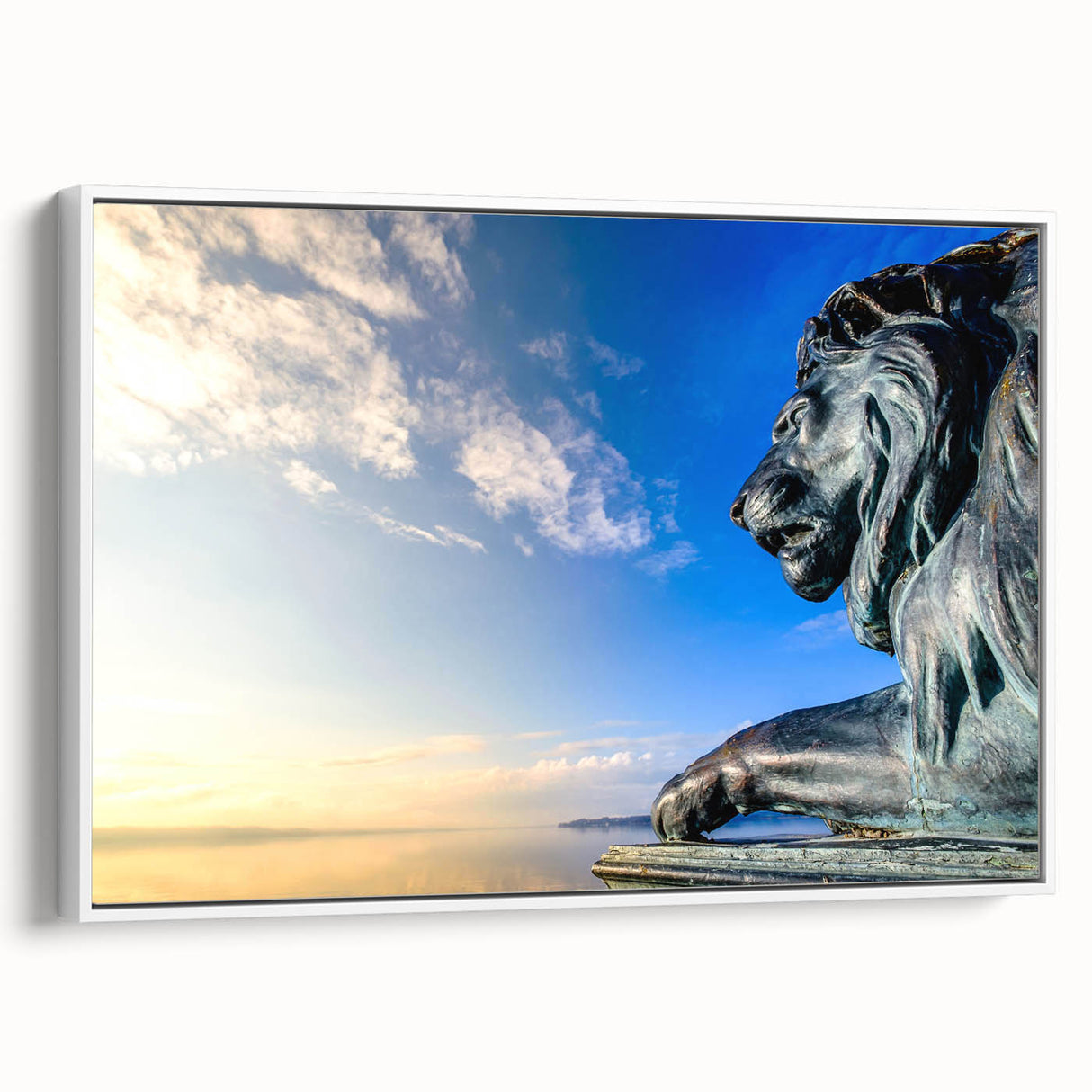 Vintage poster art of Bavarian scenery, featuring colorful imagery on extra large framed canvas, ideal for living room decor.
