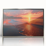 Mid-century modernist art of a European Greek landscape in Crete.