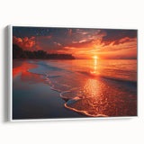 Vintage poster art of Crete, Greece, on a framed canvas with vibrant, colorful imagery, ideal for living room decor.