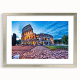 Extra large framed abstract art print of a textured Rome scenery in muted earth tones, ideal for living room decor.