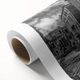 Art deco poster of Venice scenery on rolled canvas, displaying muted earth tones, ideal for nursery wall art.