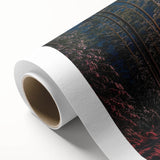 Art Deco poster of a Latvian landscape on rolled canvas, featuring muted earth tones, ideal for nursery wall art.