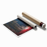 Extra large rolled print of a floral art scene in Latvia, featuring soft pastels, ideal for classy bathroom wall art.