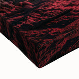 Large art depicting a black and white landscape of Latvia on stretched canvas, suitable for bedroom wall decor.