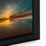 Extra large framed canvas depicting a textured, colorful European scenery in black, ideal for living room decor.