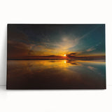 Large black and white stretched canvas print of a European Lithuanian scenery, ideal for kitchen wall art.