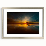 Textured art depicting a serene Lithuanian landscape in muted greens and blues on a framed canvas.