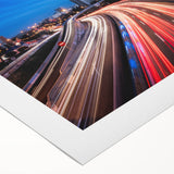 Art deco poster of Madrid skyline in muted tan and brown shades, printed on rolled canvas, suitable for dining room wall.