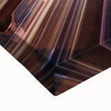 A large art piece depicting a black and white landscape of Madrid on stretched canvas, suitable for bedroom decor.