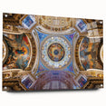 Acrylic print of the Vatican scenery in muted earth tones, ideal for dining room decor.