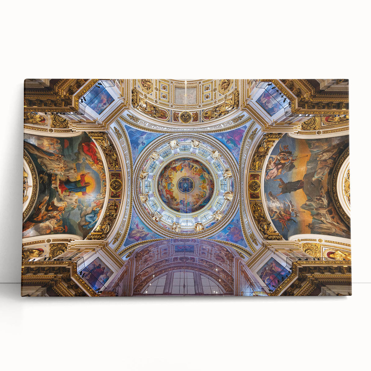 Black and white stretched canvas of the Vatican scenery, ideal for kitchen wall art or bedroom ambiance.