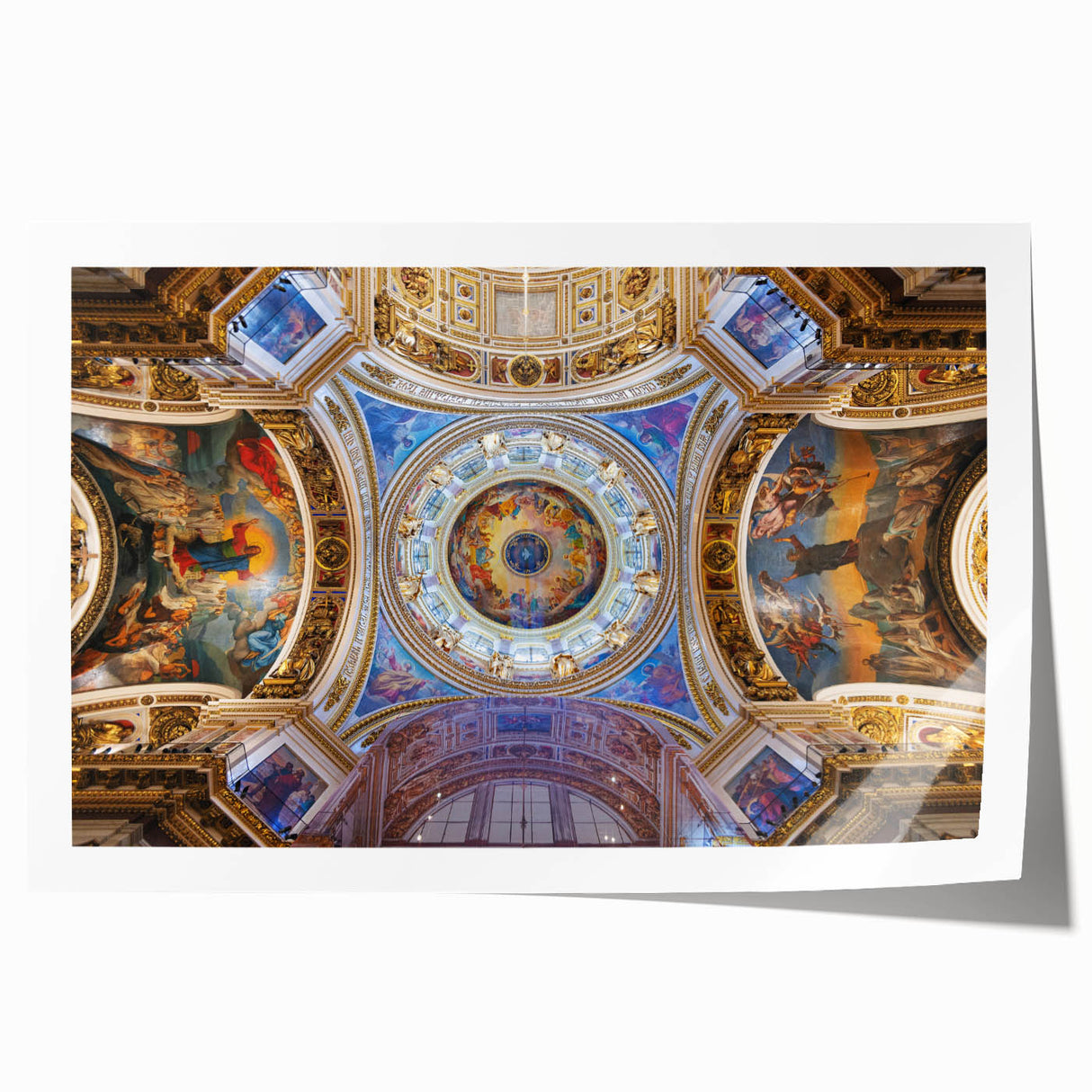 Extra large rolled print of the Vatican scenery with pastel hues, ideal for art wall dining room.