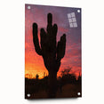 Acrylic print of Baja California scenery in muted earth tones, ideal for dining room decor.