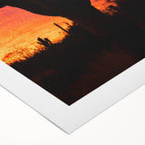 Art deco poster of Baja California scenery in pastel shades on rolled canvas, suitable for dining room wall art.