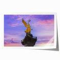 Extra large rolled print of Mexico City scenery with vibrant floral elements, ideal for dining room wall art.