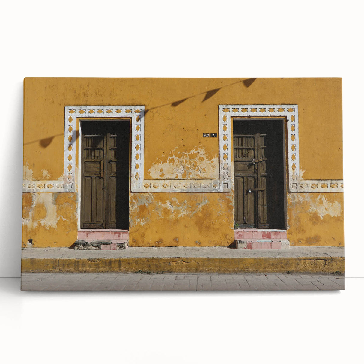 Black and white photograph of Quintana Roo scenery on large stretched canvas, ideal for kitchen wall art or bedroom ambiance.