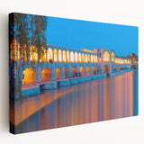 Large canvas print of a Middle Eastern landscape in earth tones, ideal for kitchen wall art.