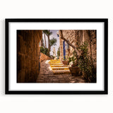 Abstract art print of Jerusalem in vibrant colors on a textured, extra large canvas, ideal for living room decor.