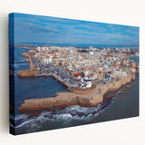 Large canvas print of a Middle Eastern landscape, featuring muted earth tones, ideal for kitchen wall art.