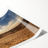 Extra large wall art featuring line art flowers in neutral tones, printed on rolled canvas.