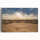 Black and white photograph of Oman scenery on large stretched canvas, suitable for kitchen wall art.