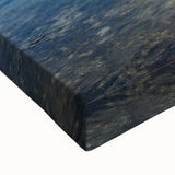 Large art of a black and white landscape painting on stretched canvas depicting a serene Fiji scenery.