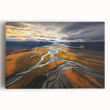 Black and white scenic photograph of Canterbury, New Zealand on stretched canvas, ideal for kitchen wall art.