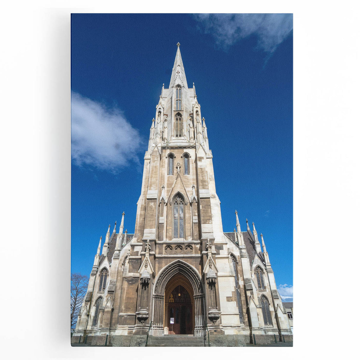 Black and white photograph of Otago, New Zealand on stretched canvas, suitable as large kitchen art.