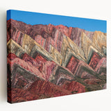 Large stretched canvas featuring a serene Argentine landscape in soft earth tones, ideal for kitchen wall art.