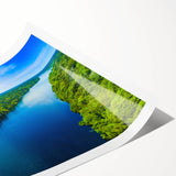 Extra large wall art of line art flowers in soft pastel shades on a rolled print, ideal for large living room decor.