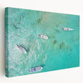 Large stretched canvas depicting a vibrant Colombian landscape in vivid colors, ideal for kitchen wall art.